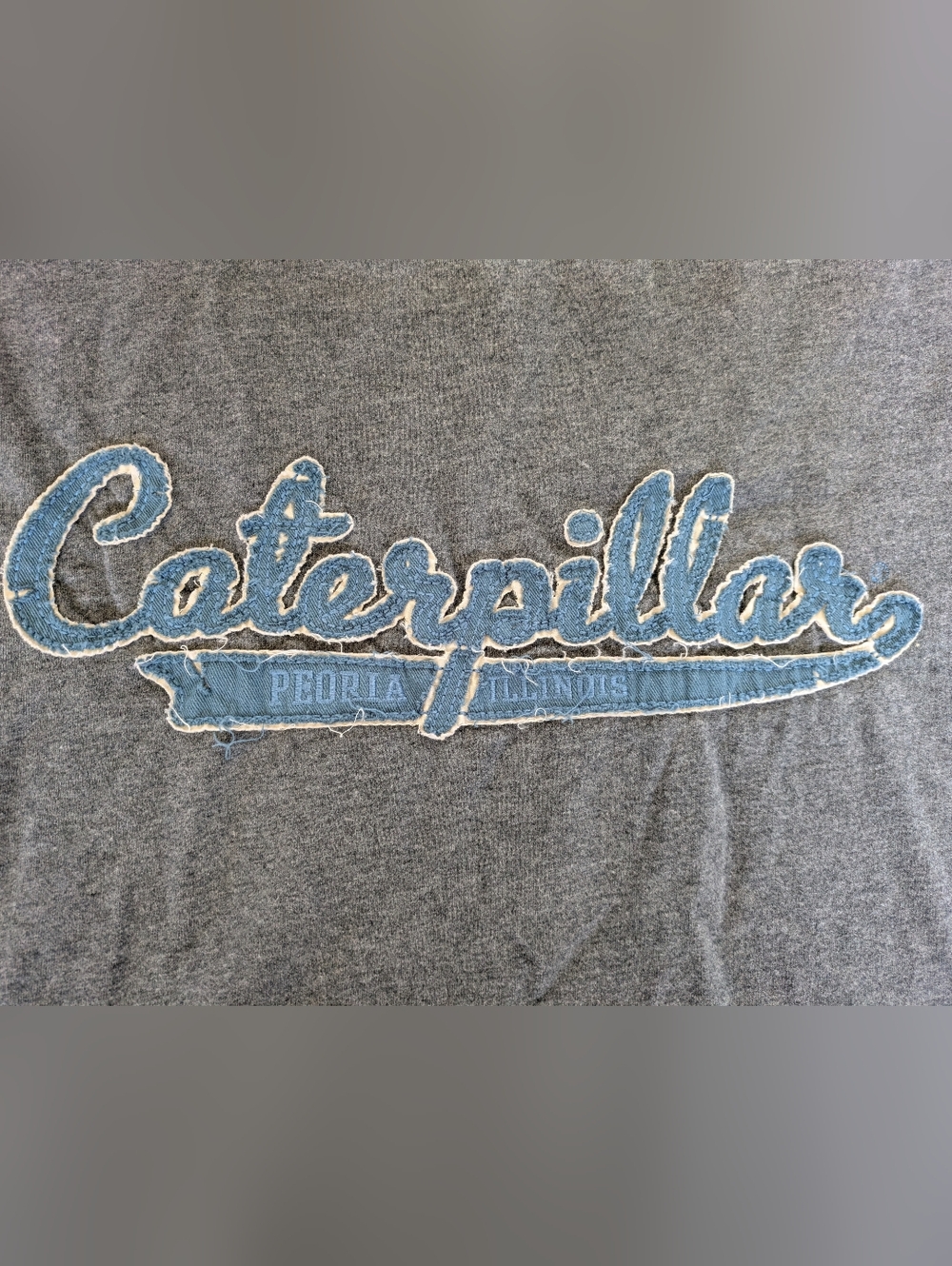 Short Sleeve Caterpillar Shirt Gray And Blue